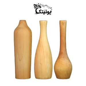 گلدان چوبی یونیتک مدل 15 مجموعه سه عددی
