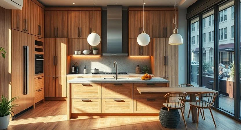 در طراحی آشپزخانه‌های چوبی، جزئیات کوچک نقش بسیار مهمی ایفا می‌کنند.
